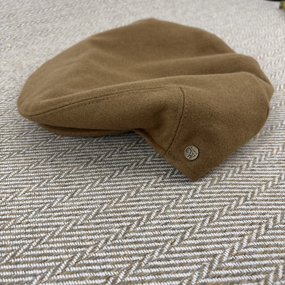 Walrus Brand Hats Wool Cap Snap Br. Quilted Interior Camel XL